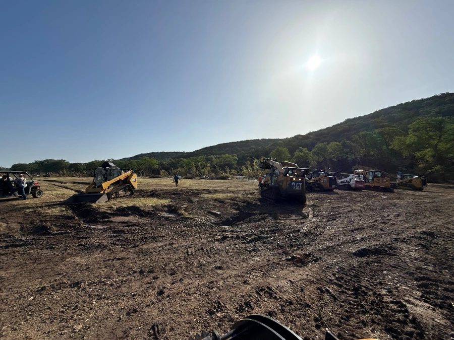 Kerr County flood search, recovery, clean up and crane pad project