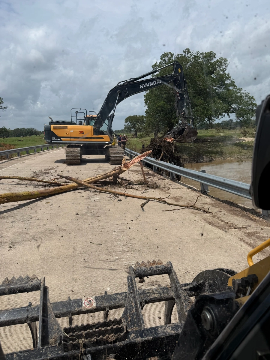Kerr County flood search, recovery, clean up and crane pad project