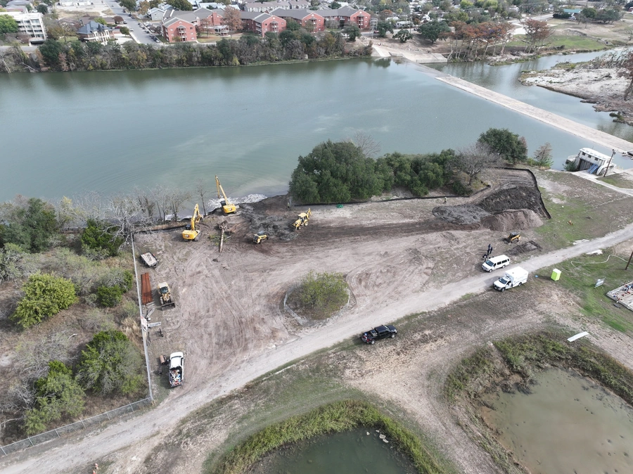 Nimitz Lake Crane Pad Project Work Site