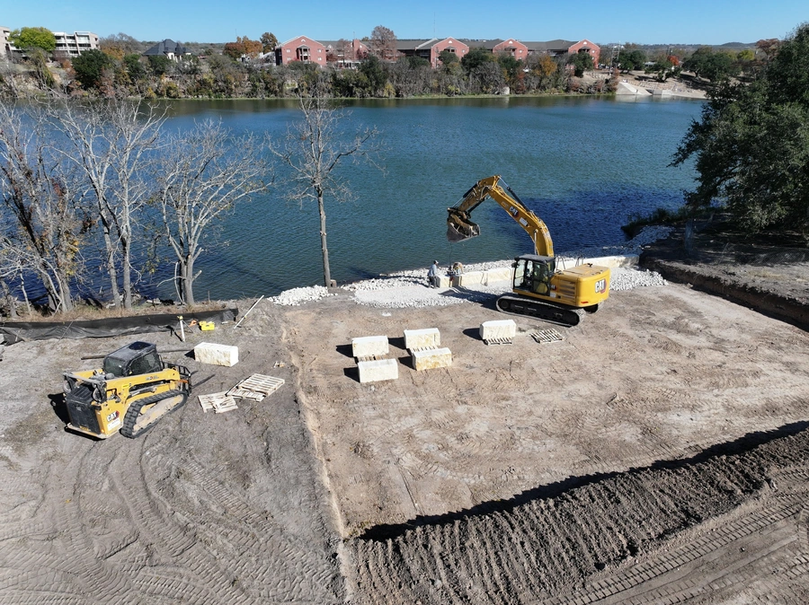 Nimitz Lake Crane Pad Project Work Site