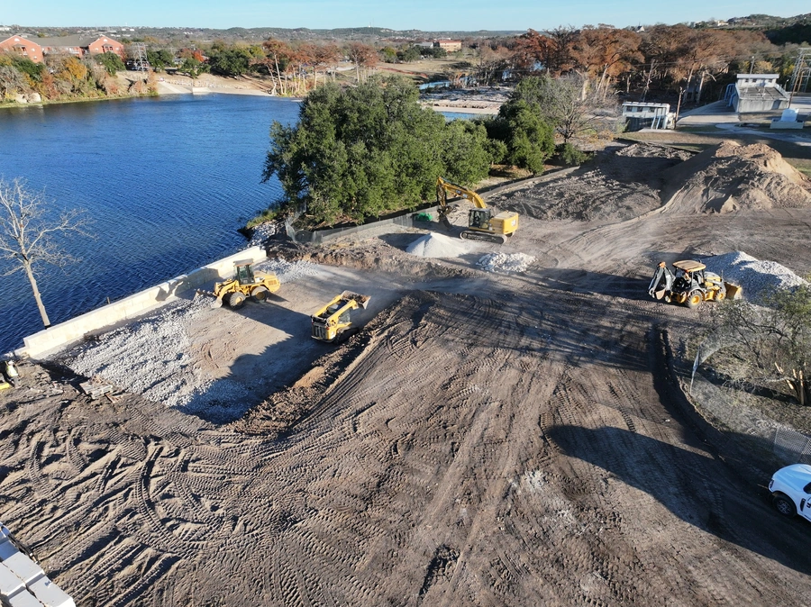 Nimitz Lake Crane Pad Project Work Site