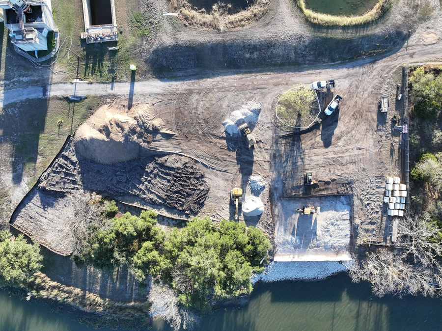 Nimitz Lake Crane Pad Project Work Site