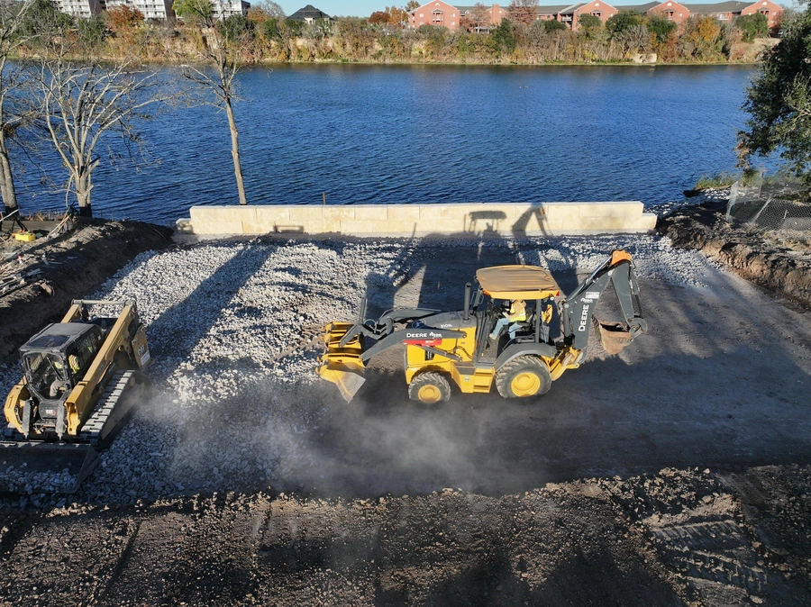 Nimitz Lake Crane Pad Project Work Site