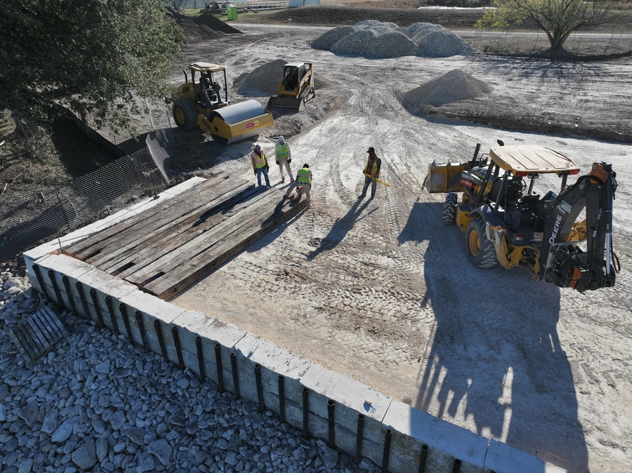Nimitz Lake Crane Pad Project Work Site