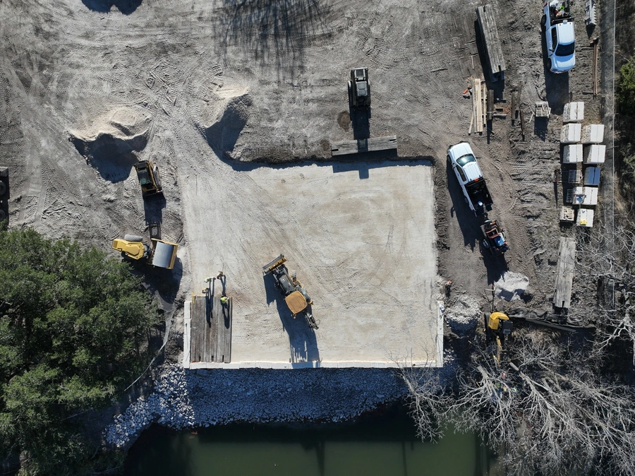 Nimitz Lake Crane Pad Project Work Site