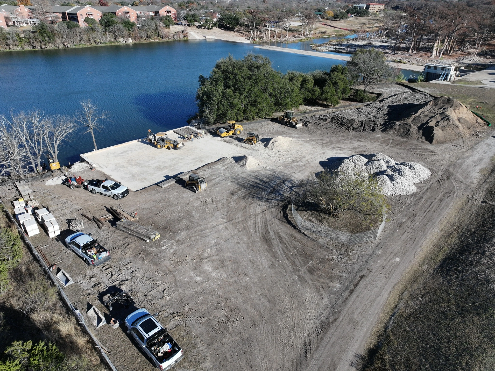 Nimitz Lake Crane Pad Project Work Site