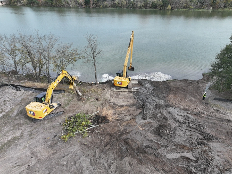 Nimitz Lake Crane Pad Project Work Site