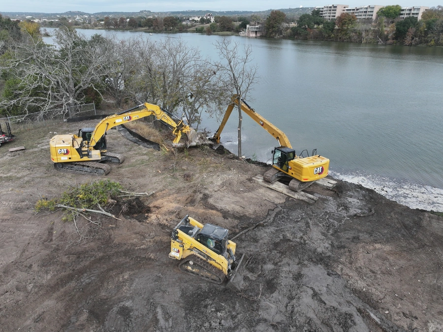 Nimitz Lake Crane Pad Project Work Site