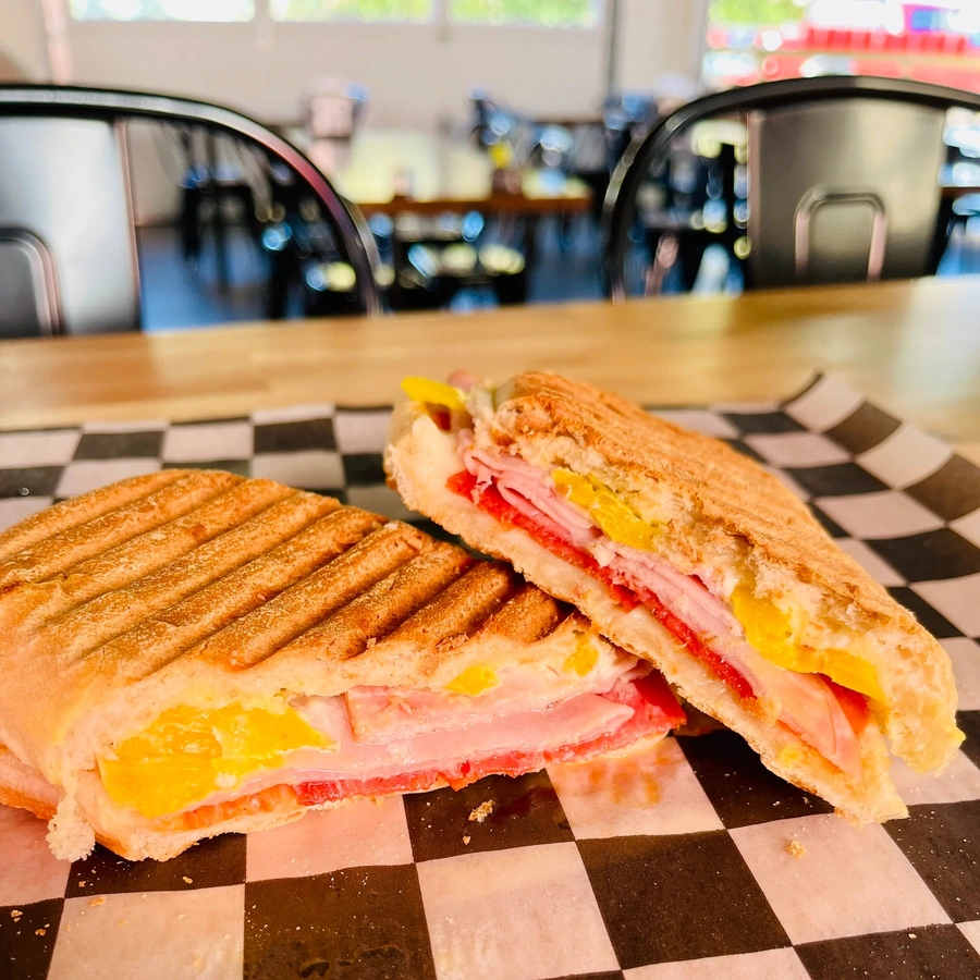 Freshly cut panini