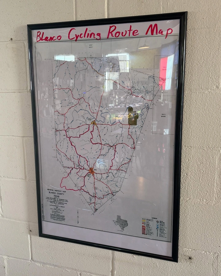 Hill Country Cycling Route Map