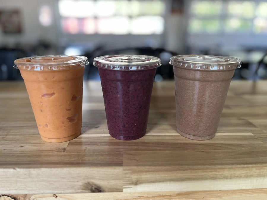 Refreshing smoothie selection