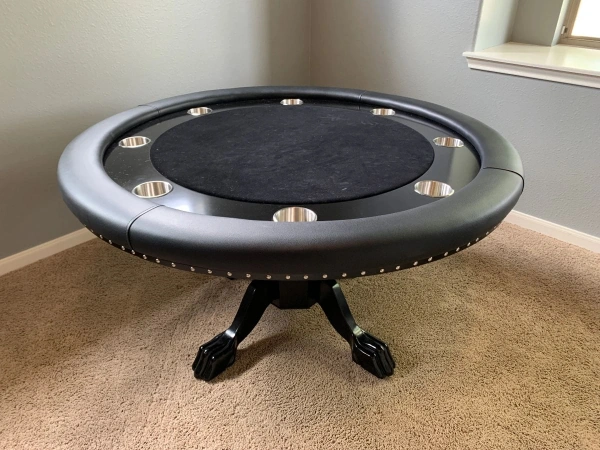 Indoor trampoline in a residential home