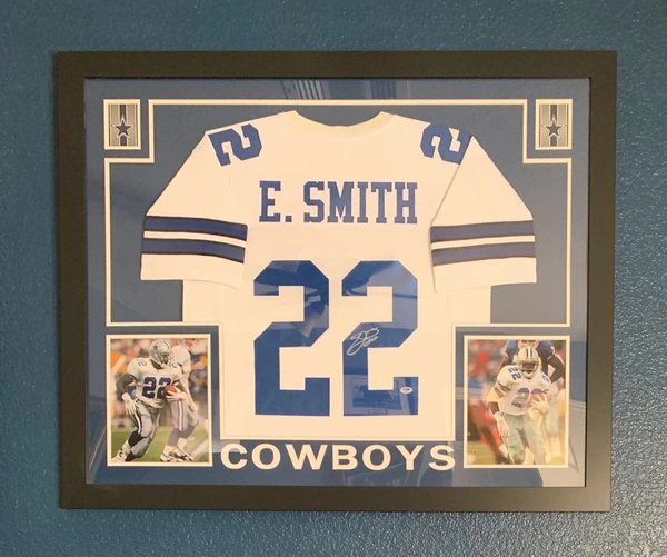 Emmitt Smith framed jersey