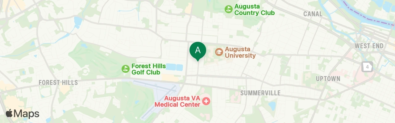 Map of FCI Health Care location in Augusta GA