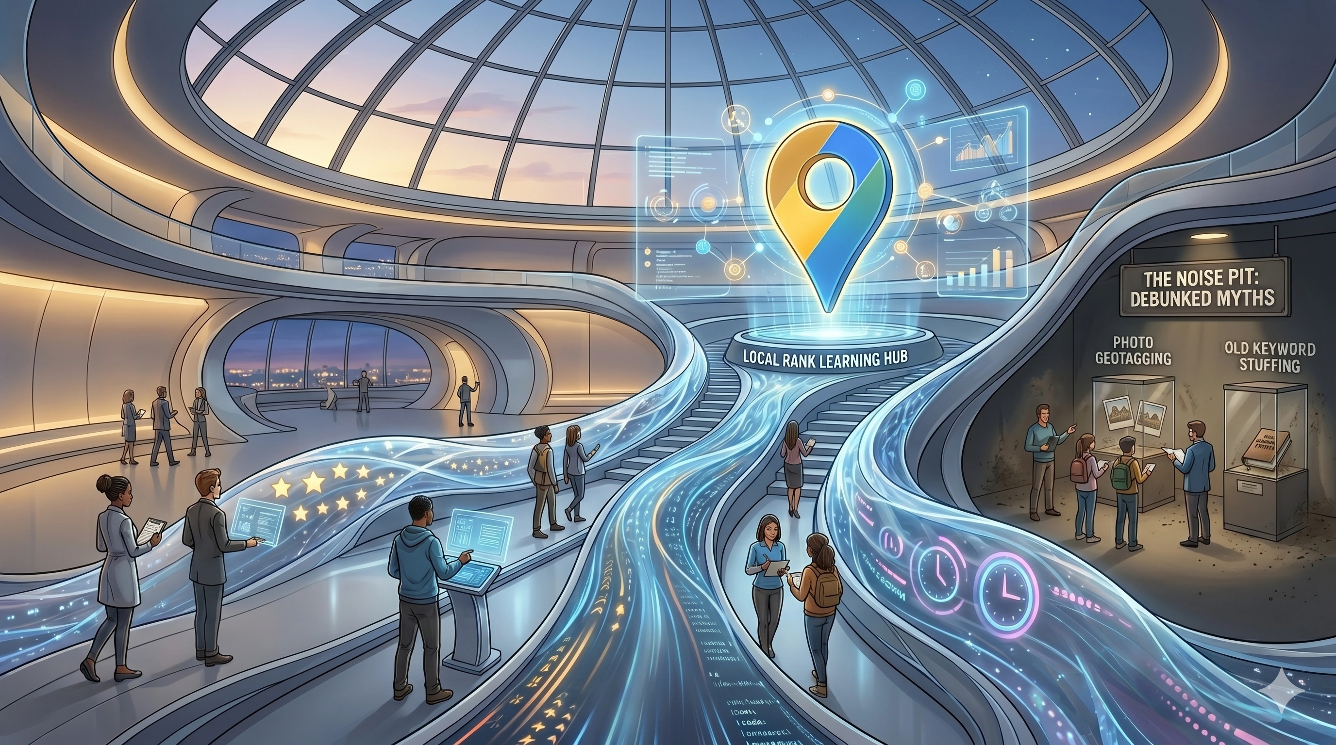 Showing truths and myths of google map rankings