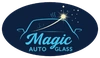 Magic Auto Glass Logo with dark blue background