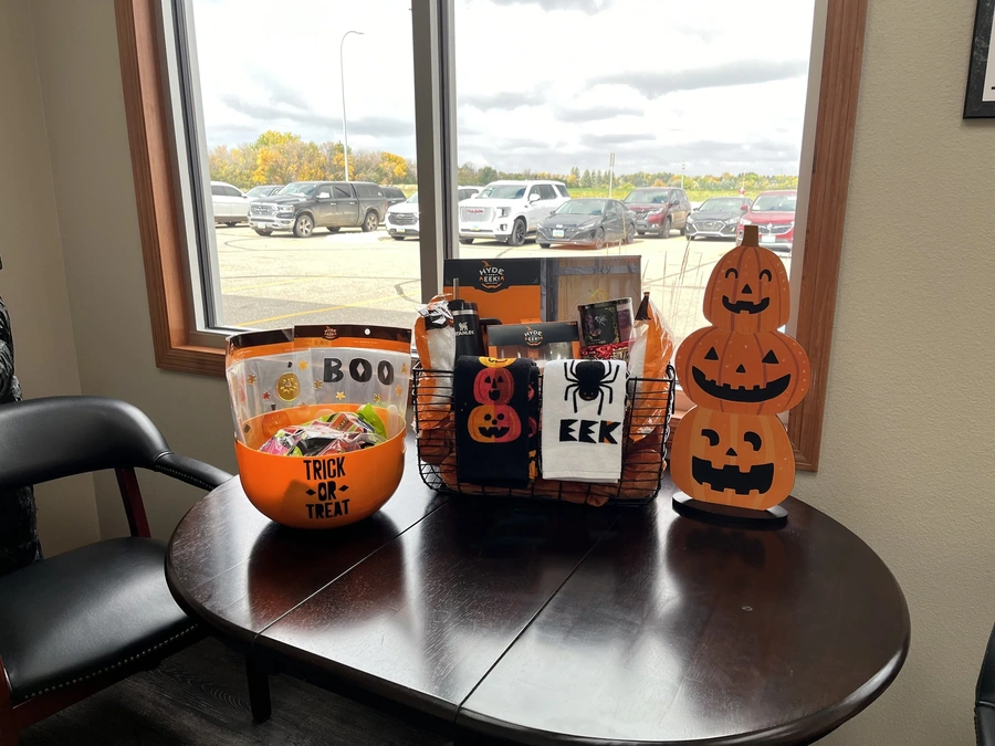 Maverick Law Group Halloween celebration display