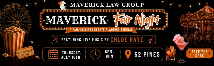 Maverick Fair Night - a fair-inspired estate planning seminar, July 16
