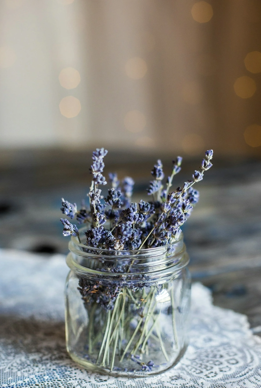 Jar of lavender