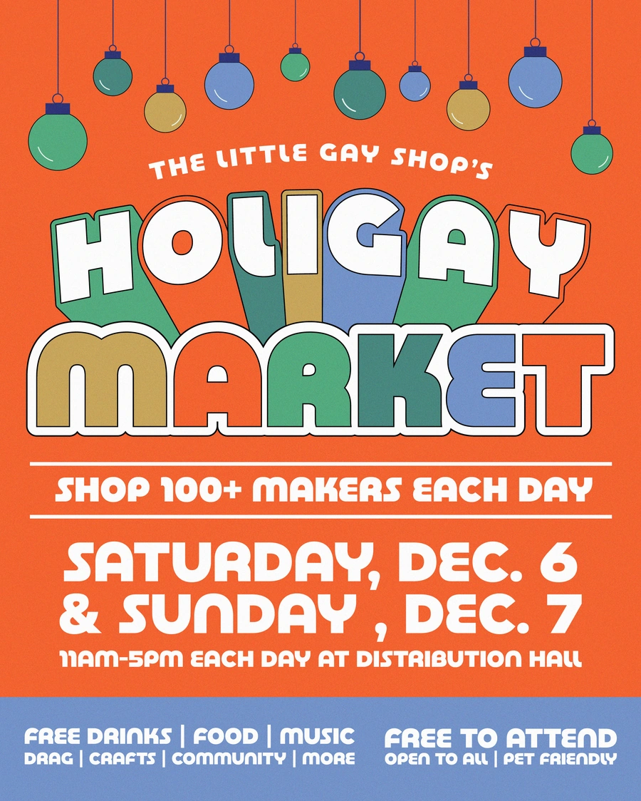 The Little Gay Shop's Holigay Market Flyer