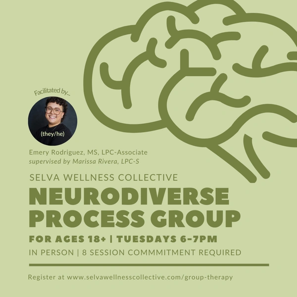 Flyer for Neurodiverse Process Group