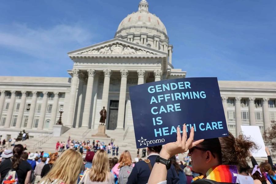 Protests in front of the Capitol Building