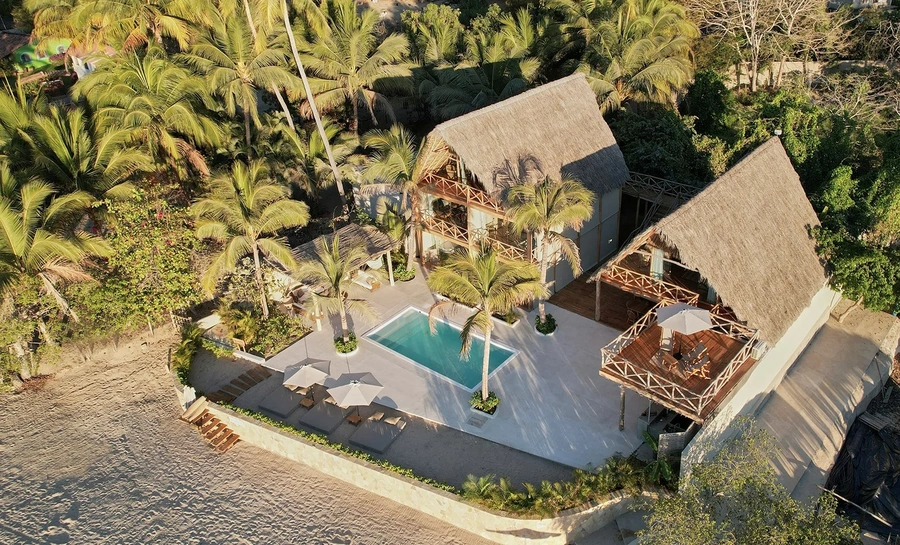Selva Wellness Retreat resort accommodations on beach