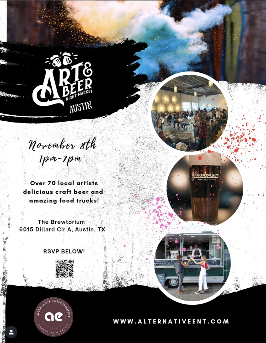 The Art and Beer Market flyer for The Brewtorium event