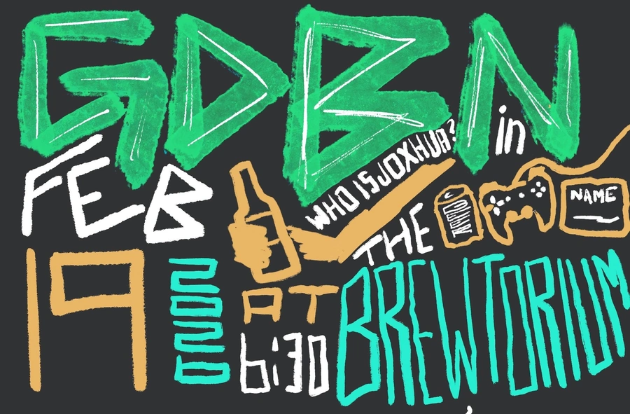 Game Developers Beer Night flyer