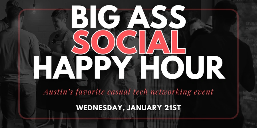 Big Ass Social Happy Hour Flyer