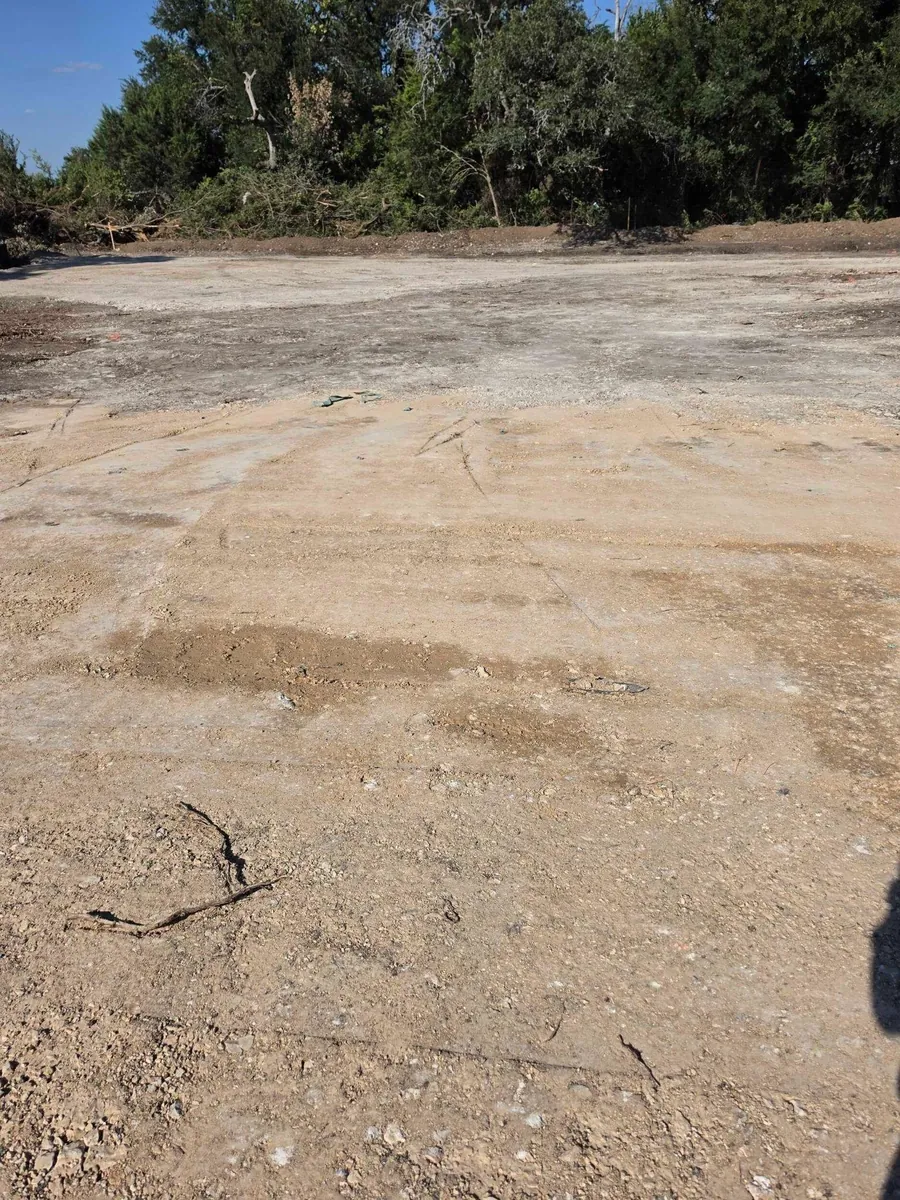 Graded building pad at the Bagdad Road retail site
