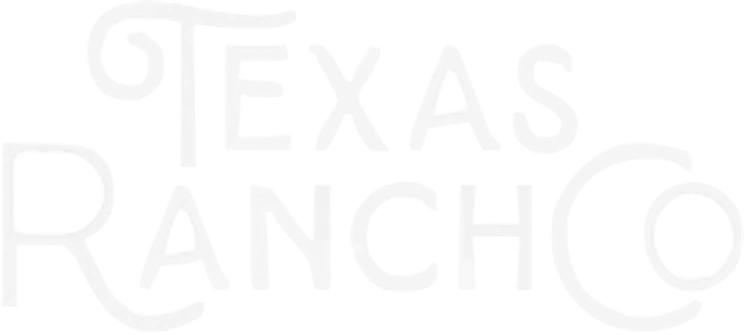 Texas Ranch Co white logo with transparent background