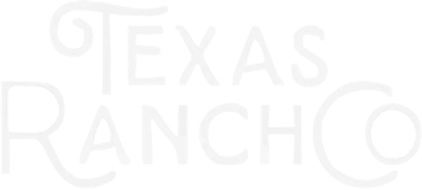 Texas Ranch Co white logo with transparent background