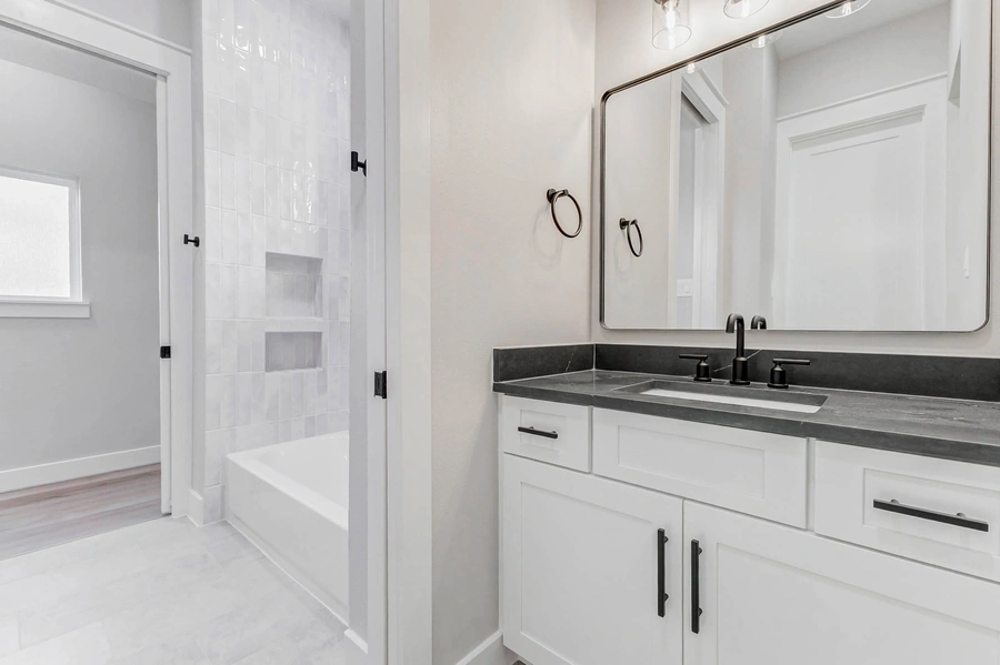 Secondary bathroom and tiling work