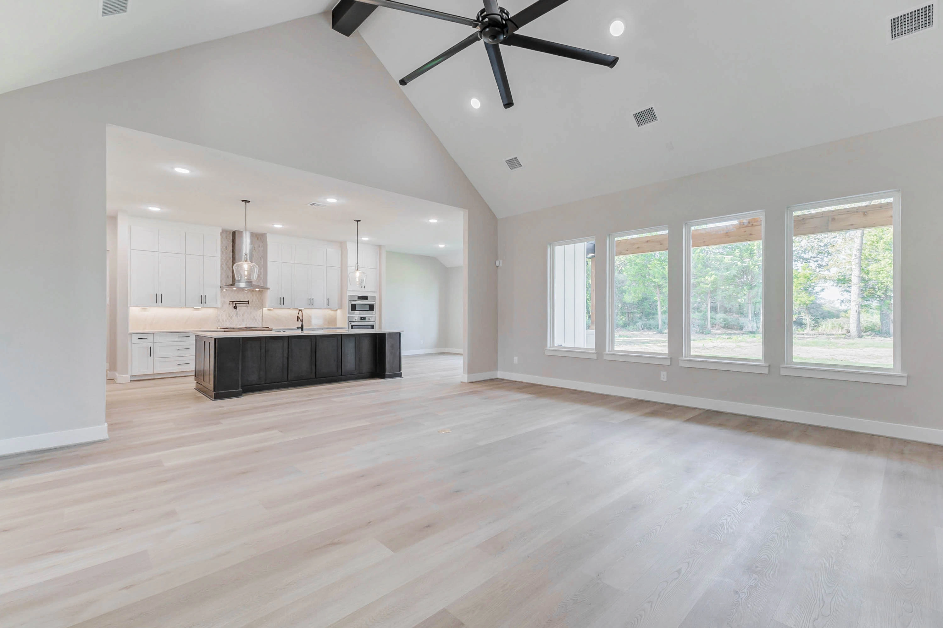 LVP flooring installed by Victory Surfaces in a Talisman Custom Home