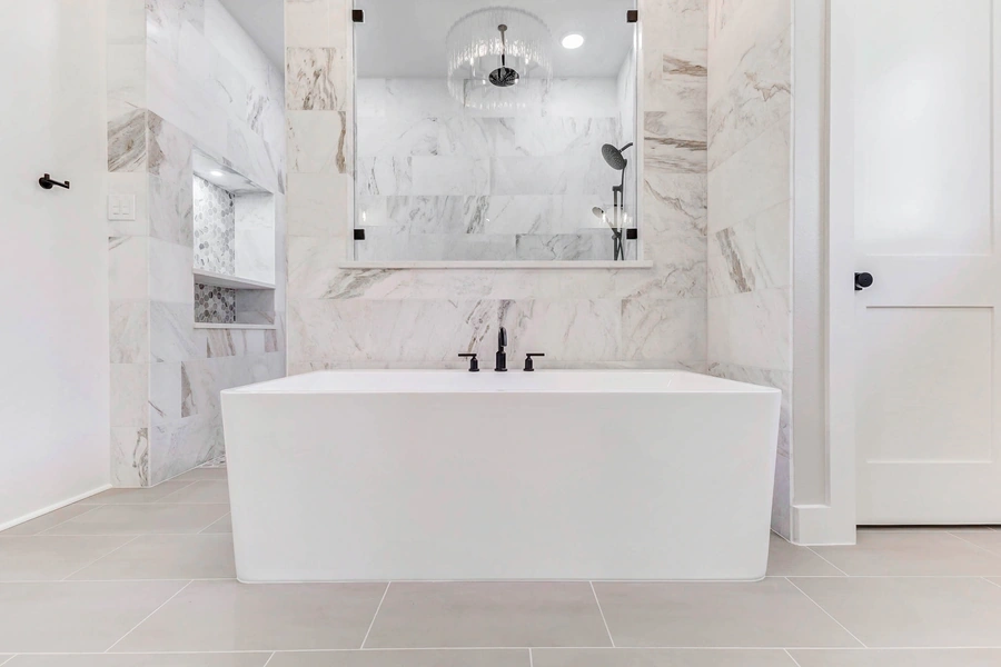 Victory Surfaces tiling job at a Talisman custom home