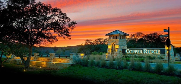 Copper Ridge neighborhood at sunset