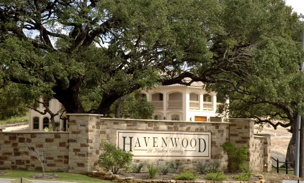 Entrance to Havenwood community