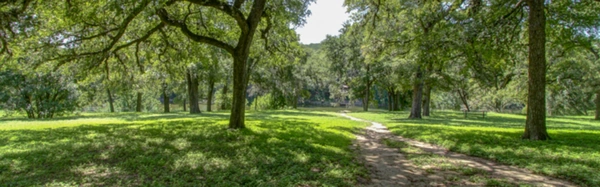 Walking path to river in River Chase