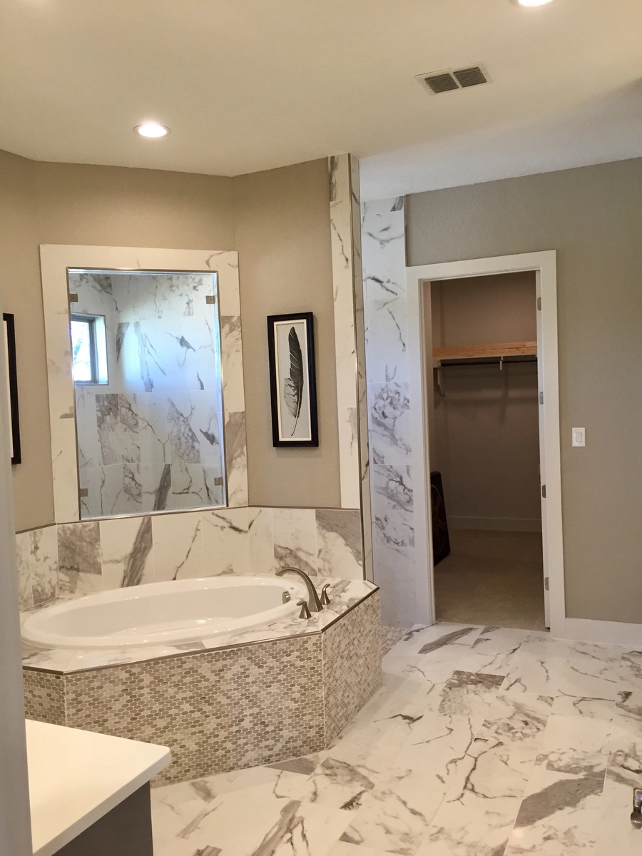 Example of a Vintage Luxury Builders custom build bathroom